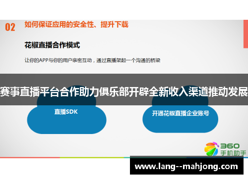 赛事直播平台合作助力俱乐部开辟全新收入渠道推动发展