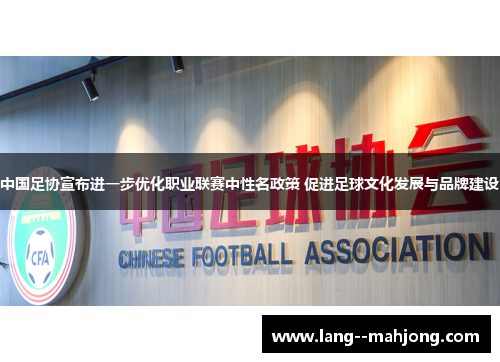 中国足协宣布进一步优化职业联赛中性名政策 促进足球文化发展与品牌建设